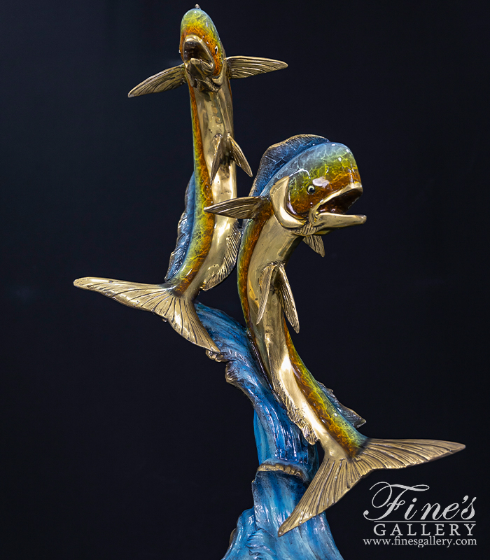 Bronze Statues  - Mahi Mahi Bronze Statue - BS-1692